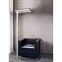 Deko-Light LED floor lamp OFFICE TWO, Up / Down, 80W 4000K 8300lm 2065cd 115� / 75�, UGR<19, dimmable, Alu silver