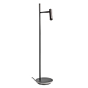 Staande lamp BRAHE met schakelaar, met LED-spot, direct / indirect IP20, zwart 