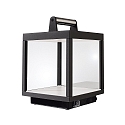 Deko-Light outdoor table luminaire LACERTAE with USB connection IP54, dark grey, transparent dimmable