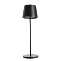 battery table lamp CANIS CCT Switch, with touch dimmer, without charger IP65, mat, graphite black dimmable