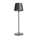 battery table lamp CANIS CCT Switch, with touch dimmer, without charger IP65, dark grey, mat dimmable
