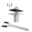 Deko-Light Tafelarmatuur OFFICE THREE STANDARD MOTION up down, met sensor, met aanraakdimmer IP20, wit aluminium dimbaar
