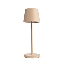 Tafellamp op batterijen CANIS MINI CCT Switch, met Touch-Dimmer, zonder Lader IP65, beige, mat dimbaar