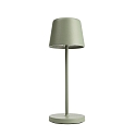 battery table lamp CANIS MINI CCT Switch, with touch dimmer, without charger IP65, mat, greygreen dimmable
