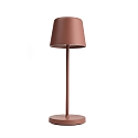 battery table lamp CANIS MINI CCT Switch, with touch dimmer, without charger IP65, mat, terracotta dimmable
