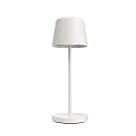 battery table lamp CANIS MINI CCT Switch, with touch dimmer, without charger IP65, mat, traffic white dimmable