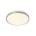 Plafondarmatuur HELEN CCT Switch IP54, gesatineerd, zilver, wit