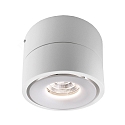 Deko-Light LED ceiling luminaire UNI II, 9W 3000K 670lm 35�, dimmable, white