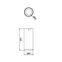 Plafondarmatuur LUCEA DTW down, Dim-To-Warm IP20, wit dimbaar