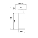 Deko-Light Plafondarmatuur LUCEA TILT DTW Dim-To-Warm IP20, gitzwart dimbaar