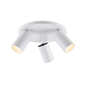 Deko-Light ceiling luminaire CAN TILT ROUND � 25CM 3 flames, round, cardanic swivelling GU10 IP20, white