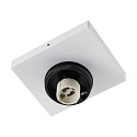 ceiling luminaire CAN TILT SQUARE BASE 11CM MIX'N MATCH 1/3 1 flame, square, without shade, cardanic swivelling GU10 IP20, white