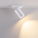 ceiling luminaire CAN TILT SQUARE BASE 11CM MIX'N MATCH 1/3 1 flame, square, without shade, cardanic swivelling GU10 IP20, white