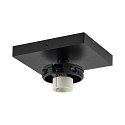 Deko-Light ceiling luminaire CAN TILT SQUARE BASE 11CM MIX'N MATCH 1/3 1 flame, square, without shade, cardanic swivelling GU10 IP20, black