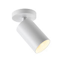 ceiling luminaire CAN TILT ROUND BASE � 8CM MIX�N MATCH 1 flame, round, without shade, cardanic swivelling GU10 IP20, white