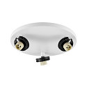 ceiling luminaire CAN TILT ROUND BASE � 25CM MIX�N MATCH 3 flames, round, without shade, cardanic swivelling GU10 IP20, white