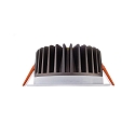  Recessed LED ceiling luminaire COB 130 rund, 18W, current constant, 34,8V DC, 500mA, 4000K, white