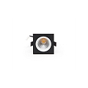  KapegoLED recessed ceiling ring Orionis, square, current constant, 17-19V DC, 350mA, 6.5W, warm white, white / matt black