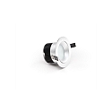  KapegoLED recessed ceiling luminaire COB 94 RGBW, RGB + warm white, voltage constant, 24V DC, 16W, brushed silver