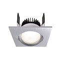 Deko-Light Plafondinbouwarmatuur COB-68 rond, constante stroom IP20, zilver geborsteld dimbaar