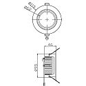 Deko-Light Plafondinbouwarmatuur COB-68-24V spanningsconstante IP20, helder, zilver geborsteld, transparant dimbaar