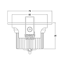 Deko-Light Plafondinbouwarmatuur COB 68 LED spanningsconstante IP20, wit dimbaar