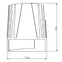 Deko-Light Plafondinbouwarmatuur MODULA SYSTEM COB stijf, constante stroom, 1 Kanaal IP20, grijs 