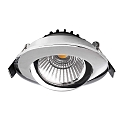 Deko-Light Inbouwspot DIONE IP20 draaibaar, bekabeld IP20, chroom dimbaar