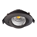 Deko-Light Inbouwspot DIONE IP20 draaibaar, bekabeld IP20, zwart dimbaar