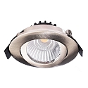 Deko-Light Inbouwspot DIONE IP20 draaibaar, bekabeld IP20, nikkel geborsteld dimbaar