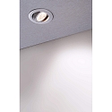 Deko-Light Inbouwspot DIONE IP20 DTW 930-918 draaibaar, Dim-To-Warm, bekabeld IP20, zilver dimbaar