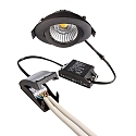 Deko-Light Inbouwspot DIONE IP20 DTW 930-918 draaibaar, Dim-To-Warm, bekabeld IP20, zwart dimbaar