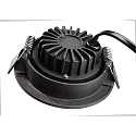 Deko-Light Inbouwspot DIONE IP20 DTW 930-918 draaibaar, Dim-To-Warm, bekabeld IP20, zwart dimbaar