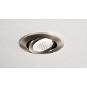 Deko-Light Inbouwspot DIONE IP20 DTW 930-918 draaibaar, Dim-To-Warm, bekabeld IP20, nikkel geborsteld dimbaar