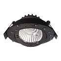 Deko-Light recessed spotlight DIONE IP44 DIM 827 swivelling, wired through IP44, black dimmable