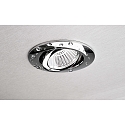 Deko-Light Inbouwspot DIONE IP44 DIM 827 draaibaar, bekabeld IP44, chroom dimbaar
