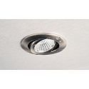 Deko-Light Inbouwspot DIONE IP44 DIM 830 draaibaar, bekabeld IP44, nikkel geborsteld dimbaar