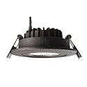 Deko-Light Inbouwspot DIONE IP44 DIM 840 draaibaar, bekabeld IP44, zwart dimbaar