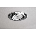 Deko-Light Inbouwspot DIONE IP44 DIM 840 draaibaar, bekabeld IP44, chroom dimbaar