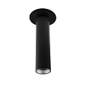 Deko-Light ceiling recessed luminaire SLIM cylindrical, adjustable, UGR < 19 IP20, deep black dimmable