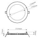 Deko-Light downlight ANIK CCT 220 round IP20 | IP44, white dimmable