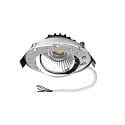 Inbouwspot DIONE IP44 RGB+3000K draaibaar, RGBW, excl. netvoeding IP44, chroom dimbaar