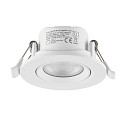 Inbouwspot SURTUR TILT 68 CCT draaibaar, CCT Switch IP20/IP44, wit dimbaar