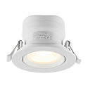 Deko-Light Inbouwspot SURTUR TILT 83 CCT draaibaar, CCT Switch IP20/IP44, wit dimbaar