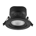Inbouwspot SURTUR TILT 83 CCT draaibaar, CCT Switch IP20/IP44, zwart dimbaar