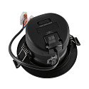 Deko-Light Inbouwspot SURTUR TILT 83 CCT draaibaar, CCT Switch IP20/IP44, zwart dimbaar
