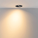 Deko-Light Inbouwspot SURTUR TILT 83 CCT draaibaar, CCT Switch IP20/IP44, zwart dimbaar