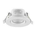 Inbouwspot SURTUR TILT 68 DTW draaibaar, Dim-To-Warm IP20/IP44, wit dimbaar