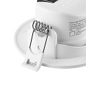 Deko-Light Inbouwspot SURTUR TILT 68 DTW draaibaar, Dim-To-Warm IP20/IP44, wit dimbaar