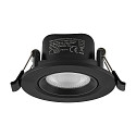 Inbouwspot SURTUR TILT 68 DTW draaibaar, Dim-To-Warm IP20/IP44, zwart dimbaar